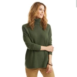 Vineyard Vines Xs Turtleneck Green Sweater